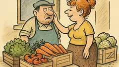 Vtip: Zelinář si stěžuje doma...