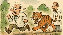 Vtip: Jdou dva vědci zkoumat tygry...