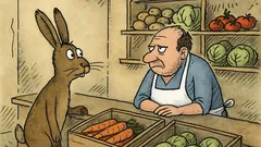 Vtip: Zajíc vejde do obchodu se zeleninou...