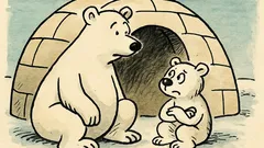 Vtip: Lední medvídek se ptá maminky…