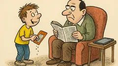 Vtip: Taťuldo, koupil jsem si stírací los...