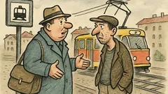 Vtip: Prosím vás, kde je nejbližší tramvaj?