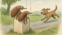 Vtip: Sedí dvě blechy na patníku a kouří