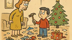 Vtip: „Pepíčku, ty jsi rozbil všechny dárky?“