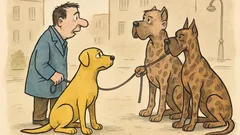 Vtip: Potkají se dva známí, jeden má žlutého psa...