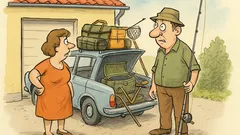 Vtip: Rodina se chystá na dovolenou...