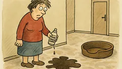 Vtip: Včera jsem vylila na psa odstraňovač...