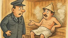 Vtip: Zloděj vběhne do sauny a...