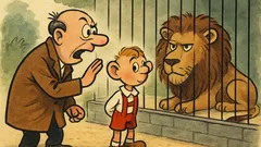 Vtip: Při návštěvě zoo volá Spejbl...