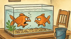 Vtípek: Dvě rybky se hádají v akváriu