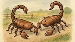 Vtip: Jdou mlčky dva štíři, pak...