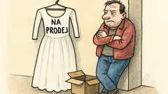 Vtip: Prodám svatební šaty, nošené omylem