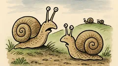 Vtip: Baví se dva šneci na chodníku