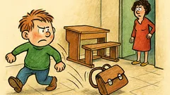 Vtip: Pepíček přijde poprvé ze školy