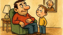 Vtip: „Tati, jaké to je mít...?“