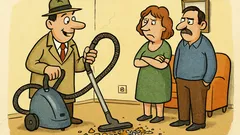 Vtip: K Novákům přijde prodavač vysavačů...