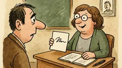 Vtip: Na rodičovské schůzce – zlepšil se syn?