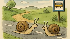 Vtip: Jdou dva šneci po cestě...