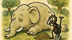 Vtip: Večer si spolu začnou hrát mravenec a slon