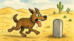 Vtip: Běží pes po poušti a říká...