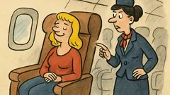Vtip: Blondýnka sedí v letadle v první třídě