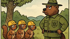 Vtip: Woodchuck přijde do parku a veverky...