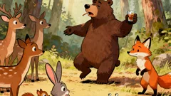 Anekdota: Zajíce už delší dobu štve medvěd