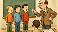 Vtip: Učitel zkouší tři žáky u tabule