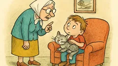 Vtip: Babička říká Filípkovi, nehlaď tu kočičku...