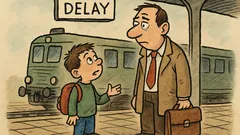 Vtip: Pepíček se ptá tatínka na zpožděný vlak