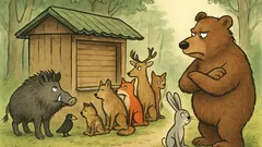 Vtip: V lese stojí dlouhá řada zvířat…