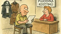 Vtip: Chlapík s holou hlavou hledá kostým