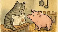 Vtip: Kočka říká praseti: „Znám tvou budoucnost.“