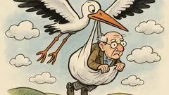 Vtip: Letí čáp s plínou a...