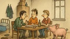 Vtip: Hladoví studenti na koleji přemýšlí…