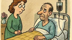 Vtip: Smrtelně nemocný muž říká manželce...