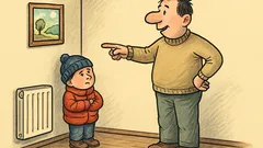 Vtip: Tati, je mi zima!