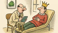 Vtip: V léčebně u doktora – Od kdy princ?