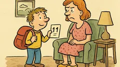 Vtip: Jožka přijde ze školy domů...