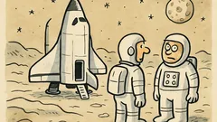 Vtip: Dva kosmonauti stojí před raketoplánem…