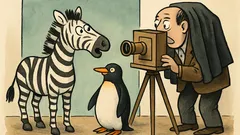 Vtip: Zebra a tučňák jdou k fotografovi