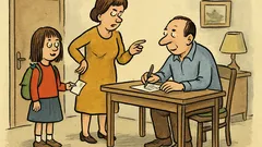 Vtip: Anička přinese domů poznámku...