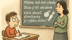 Vtip: Doma říkám mámě, že úlohy nedávají smysl