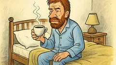 Vtip: Chuck Norris pije kávu před spaním
