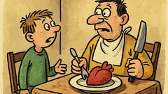 Vtip: Syn kanibala povídá: „Tati, víš…“