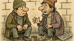 Vtip: Baví se dva bezdomovci…