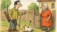 Vtip: Paní, podala byste mi ten šíp?