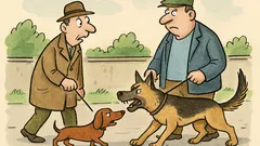 Vtip: Jdou dva páni, jeden s jezevčíkem...