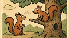 Vtip: Co se stane s veverkou po pěti letech?