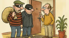 Vtip: Přijdou zloději k manželům, zazvoní...